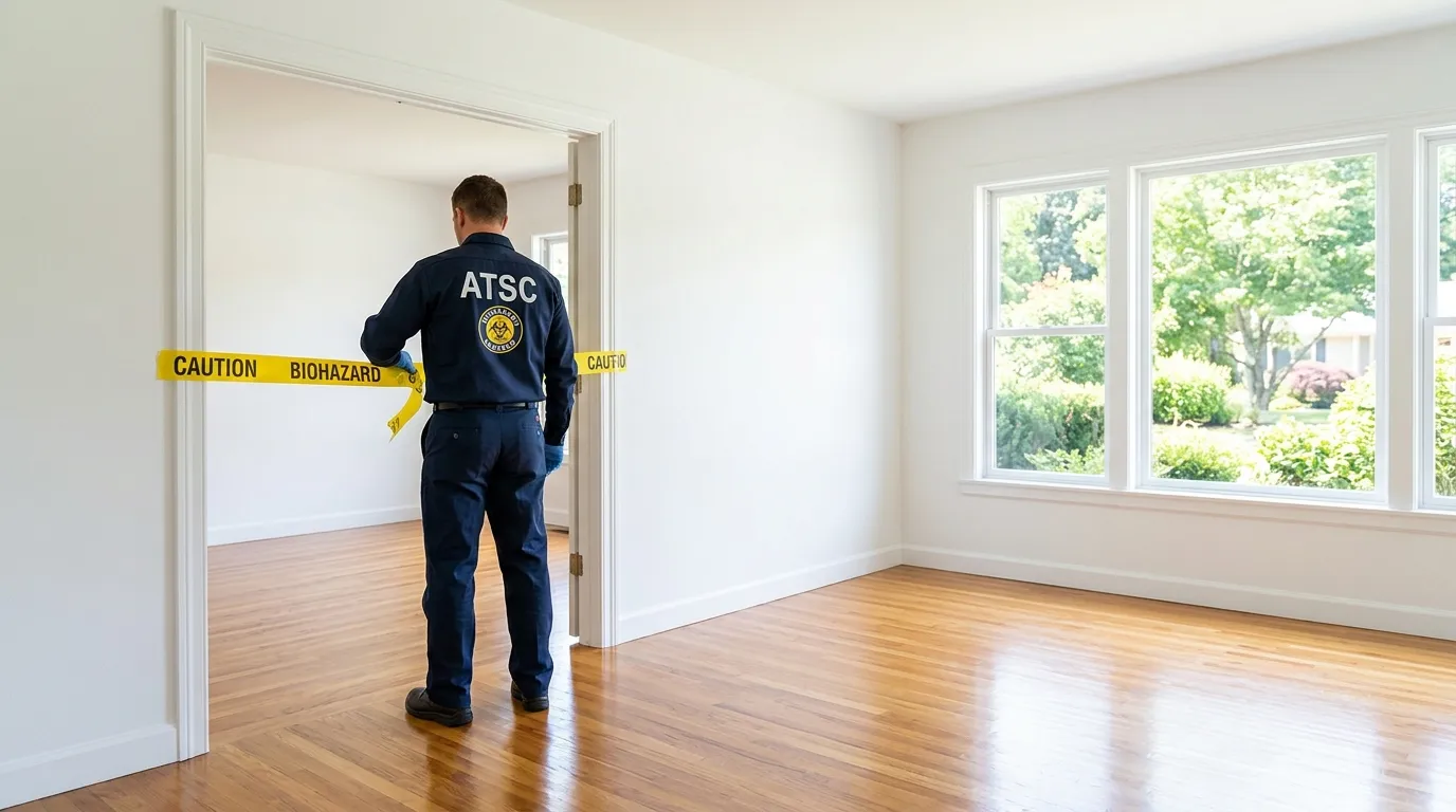 Certified biohazard cleanup crew performing Crime Scene Cleanup in Butler